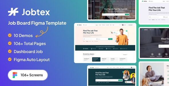 Jobtex | Job Board Figma Template