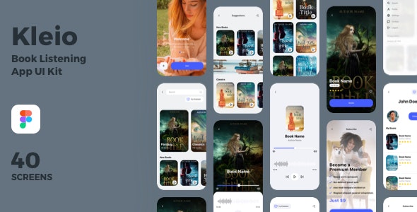 Kleio - Book Listening App UI Kit