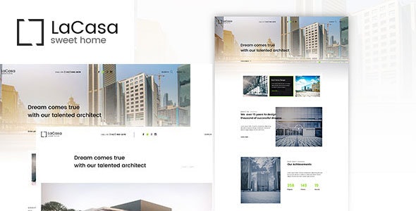 LaCasa – Interior &amp; Exterior Decoration WordPress Theme