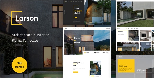 Larson - Architecture &amp; Interior Figma Template