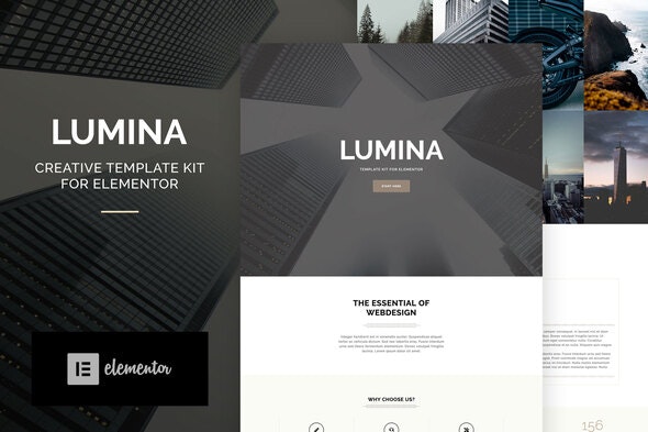 Lumina - Creatives &amp; Business Elementor Template Kit