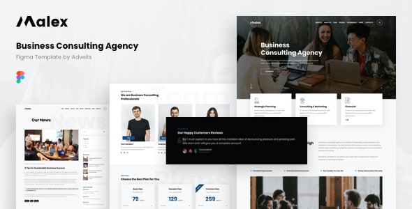 Malex - Business Consulting Agency Figma Template