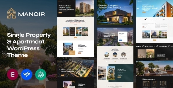 Manoir -  Single Property &amp; Apartment WordPress Theme