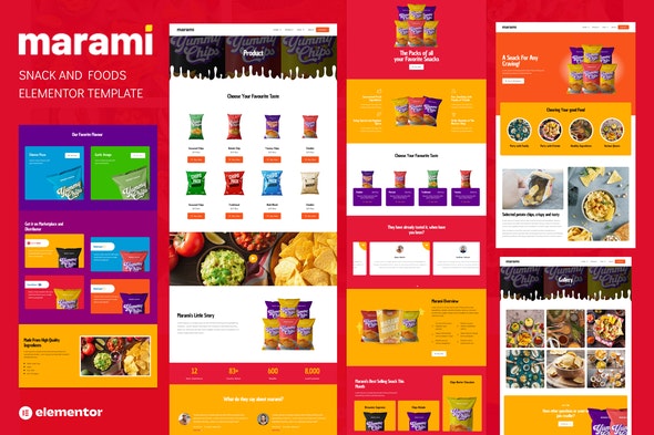 Marami - Snack Brand &amp; Bakery Template Kit
