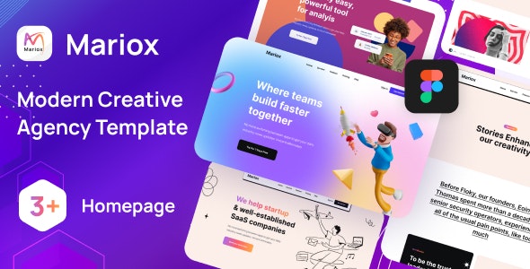 Mariox - Modern Creative Agency Figma Template