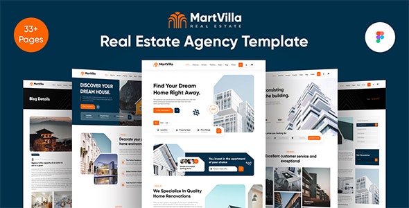 Martvilla - Real Estate Agency Template For Figma