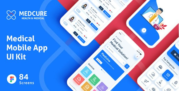 MEDCURE | Medical App UI Kit for Figma