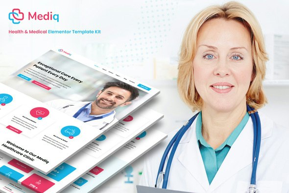 Mediq - Health &amp; Medical Elementor Template Kit