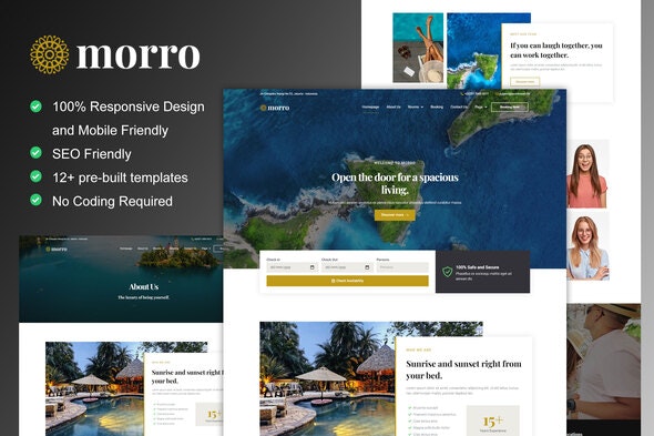 Morro - Hotel &amp; Resort Elementor Template Kit