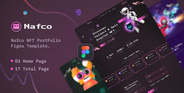 Nafco - NFT PortFolio Figma Template