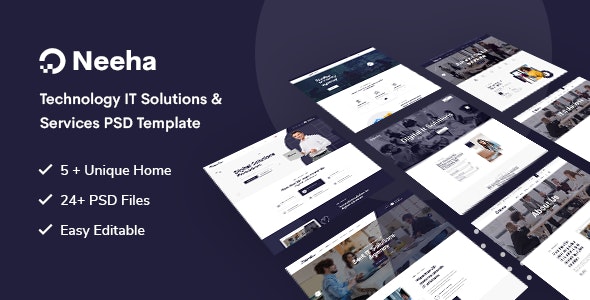 Neeha - Technology IT Solutions &amp; Services PSD Template