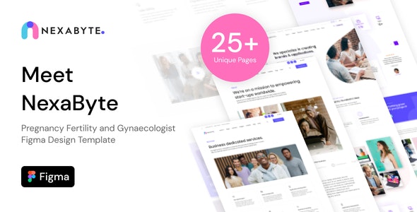 NexaByte | Creative Portfolio and Digital Agency Figma Design Template