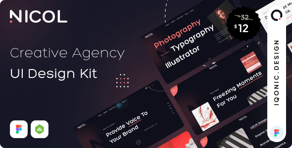 Nicol - Creative Agency Figma UI Kit