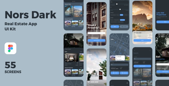 Nors Real Estate App UI Kit