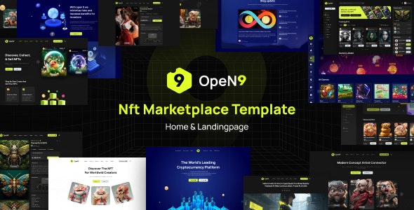 Open9 - NFT Marketplace Figma Template