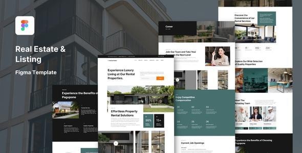 Pagupone - Real Estate Agency &amp; Listing Figma