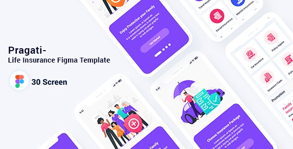 Pragati- Life Insurance Figma Template