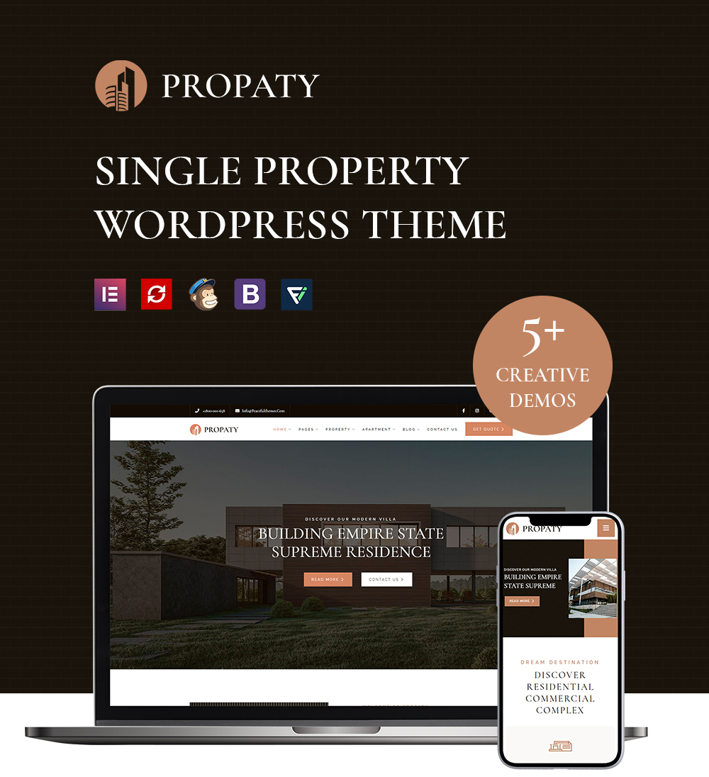Propaty - Single Property WordPress Theme + RTL Ready - 1