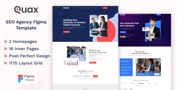 Quax - Digital Agency Figma Template