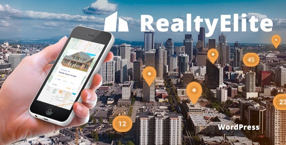 RealtyElite - Real Estate &amp; Property Sales WordPress Theme