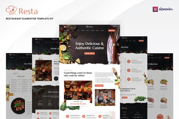 Resta – Restaurant Elementor Template Kit