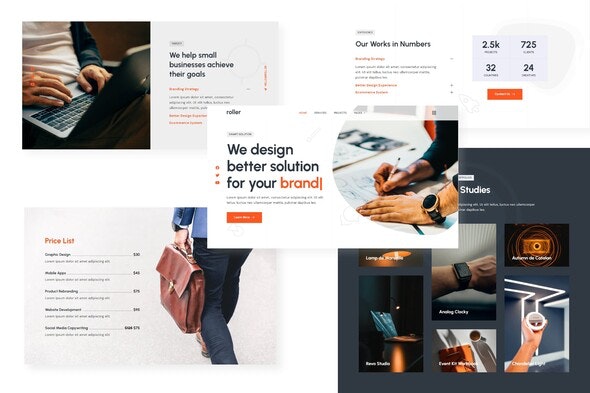 Roller - Creative Portfolio &amp; Agency Elementor Template Kit