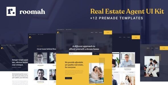 Roomah - Real Estate Agent Figma UI Kit Template