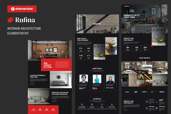 Rufina - Interior Architecture Elementor Template Kit