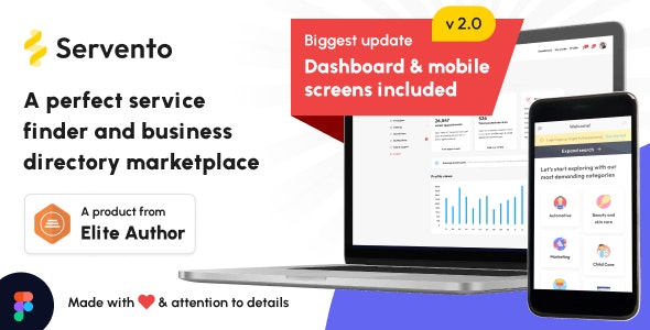 Servento - A service finder and business listing template