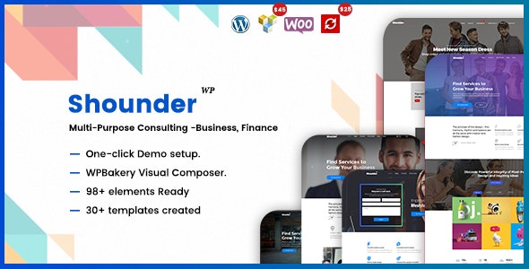 Shounder - Multi-Purpose Consulting Business WordPress Theme
