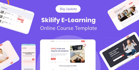 Skilify For Education &amp; Learning Management System Template Figma