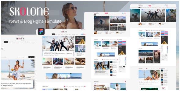 Skolone - News &amp; Blogs Figma Template