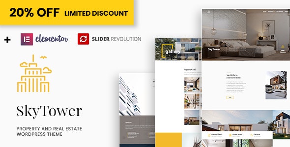 SkyTower - Real Estate and Construction WordPress Theme