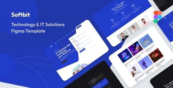 Softbit - Technology &amp; IT Solutions Figma Template