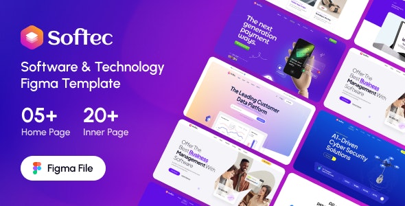 Softec - Software &amp; Technology Figma Template