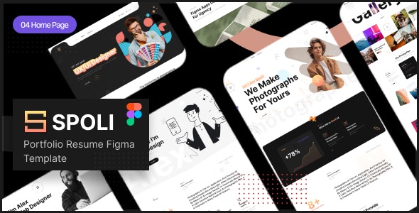 Spoli - Personal Portfolio Figma Template