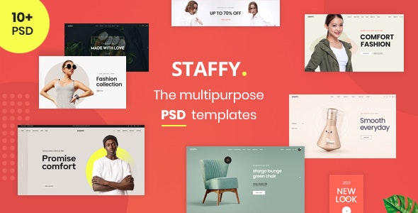 Staffy - The Multipurpose eCommerce PSD Templates