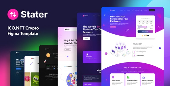 Stater-ICO &amp; NFT Figma Landing Template