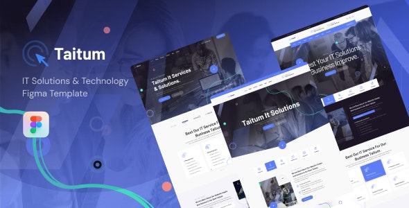 Taitum - IT Solutions &amp; Technology Figma Template