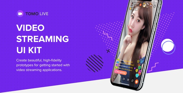 TOMO Video Streaming UI Kit for Figma