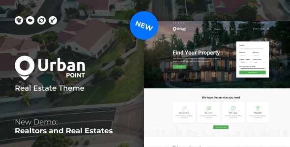 UrbanPoint - House Selling &amp; Rental WordPress Theme