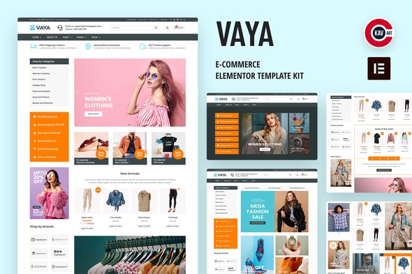 Vaya - E-commerce Elementor Template Kit