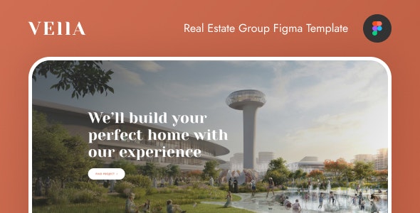 Vella - Real Estate Group Figma Template