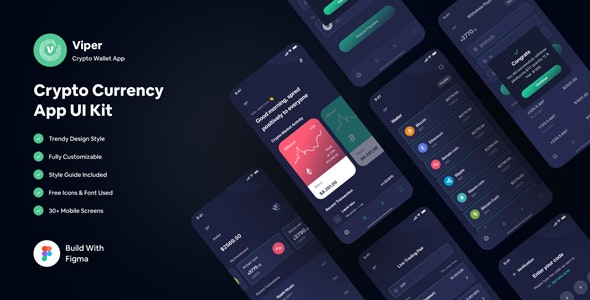 Viper - Crypto Wallet App Figma Template