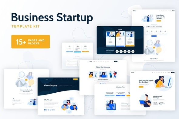 Vixus - Business Startup Elementor Template Kit