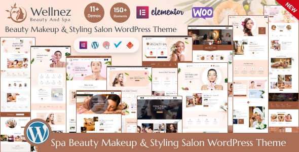 Wellnez – Beauty Spa &amp; Wellness Salon WordPress Theme