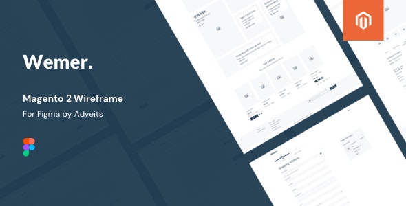 Wemer - Magento 2 Wireframe for Figma