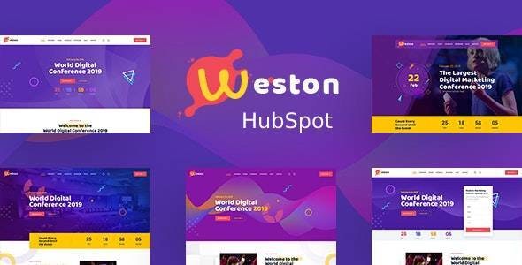 Weston - Conference &amp; Event HubSpot Theme